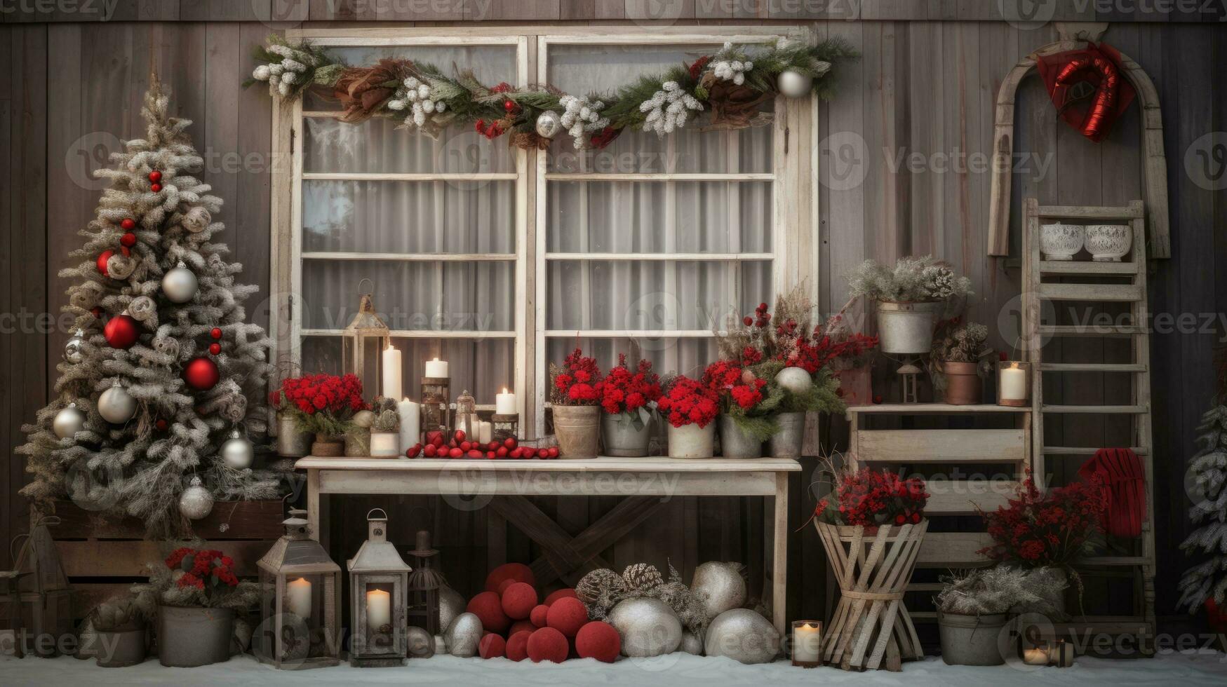 Essence of the season with this versatile Christmas. Generative AI photo