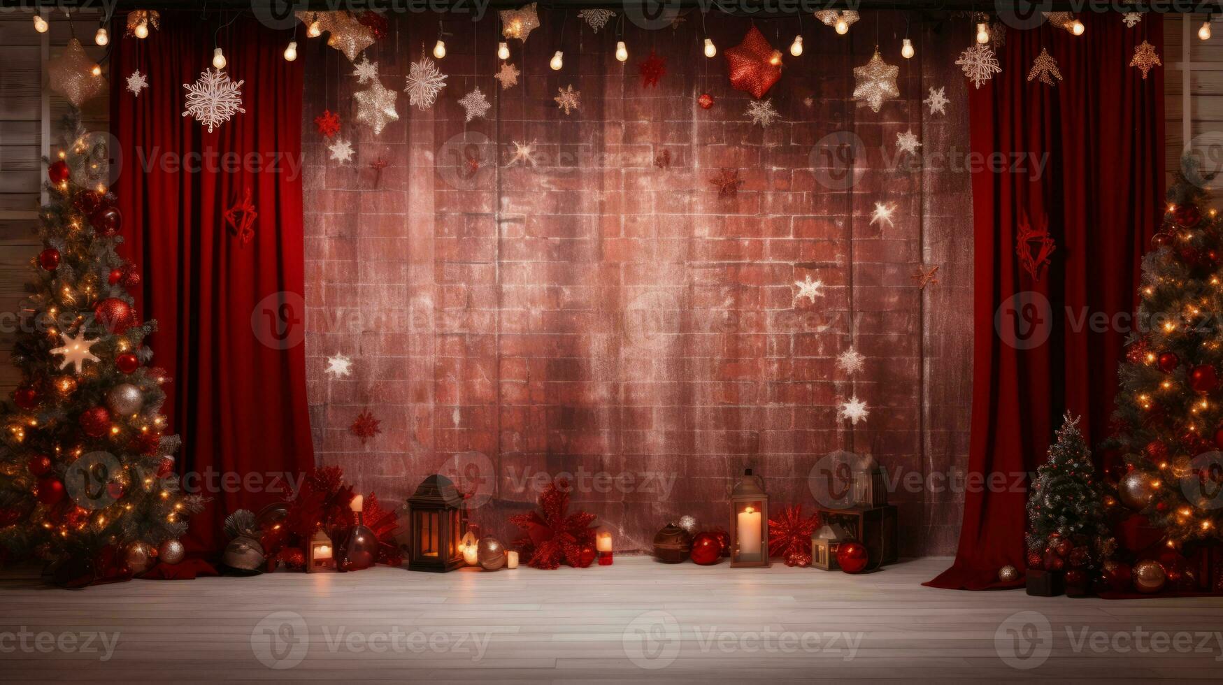 Essence of the season in every pixel of this festive backdrop. Generative AI photo