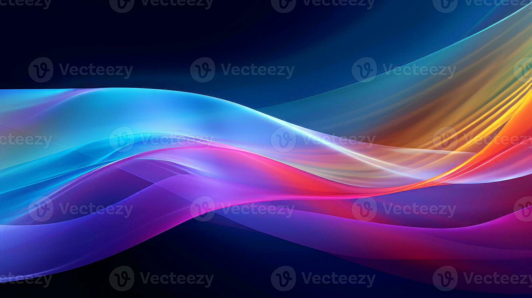 Radiant Spectrum Flow. Generative AI photo