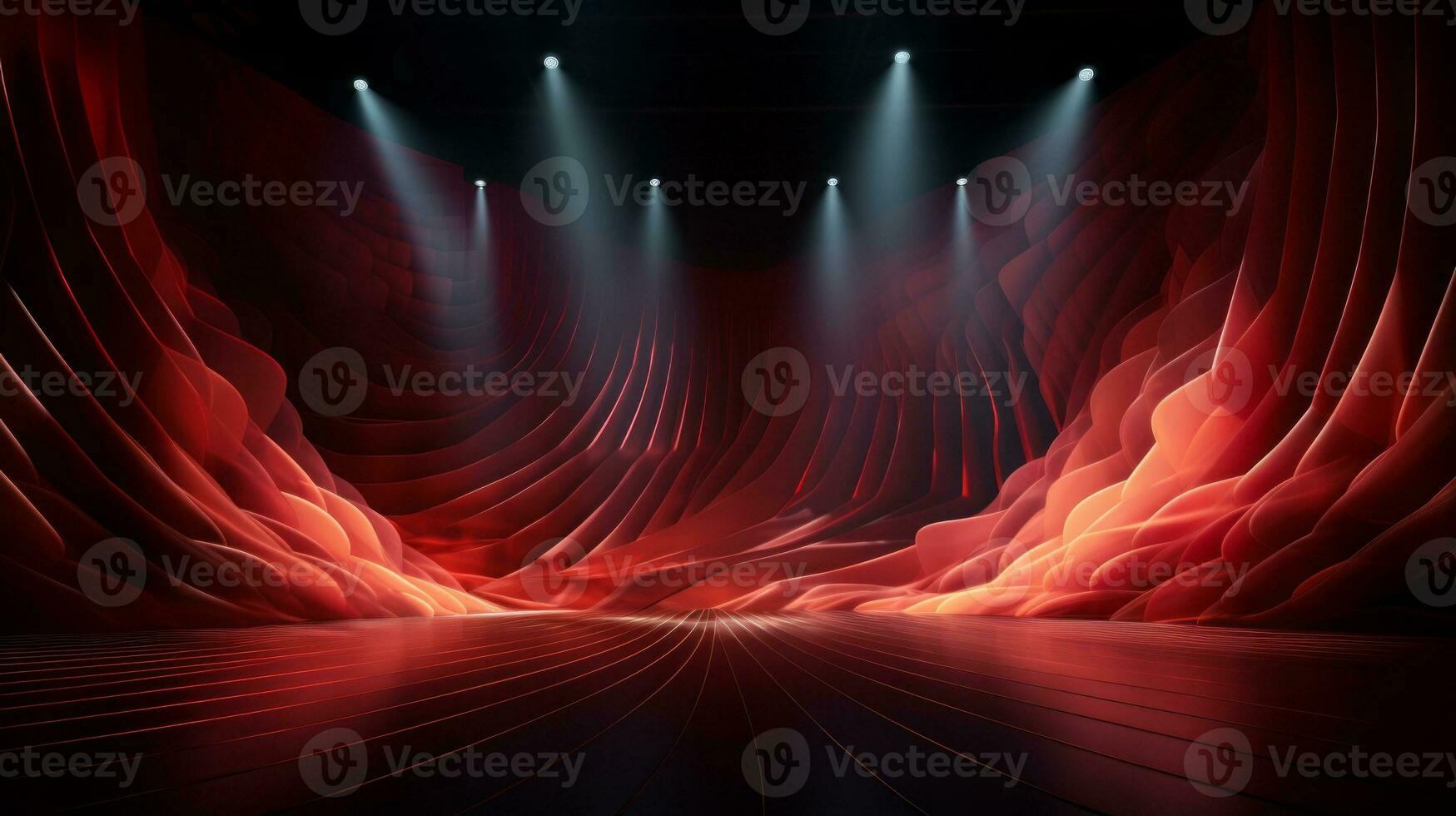 Capturing beauty of 3D visuals in radiant backdrop. Generative AI photo