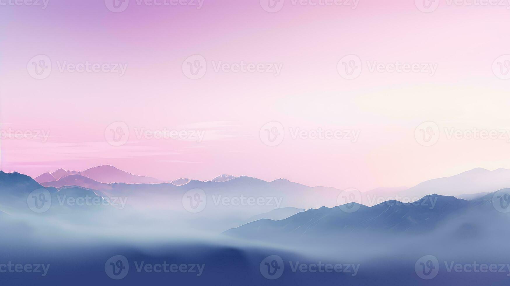 Ethereal Gradient Mist. Generative AI photo
