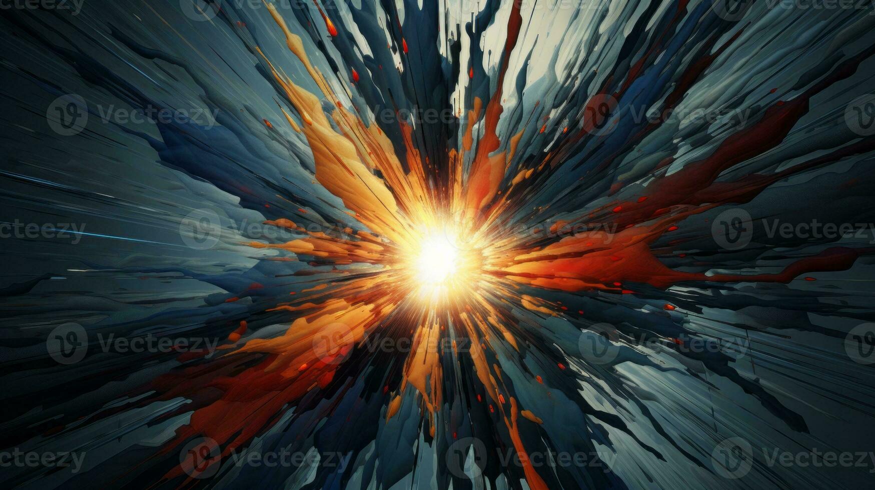 Captivating abstract design bursts with creativity. Generative AI photo