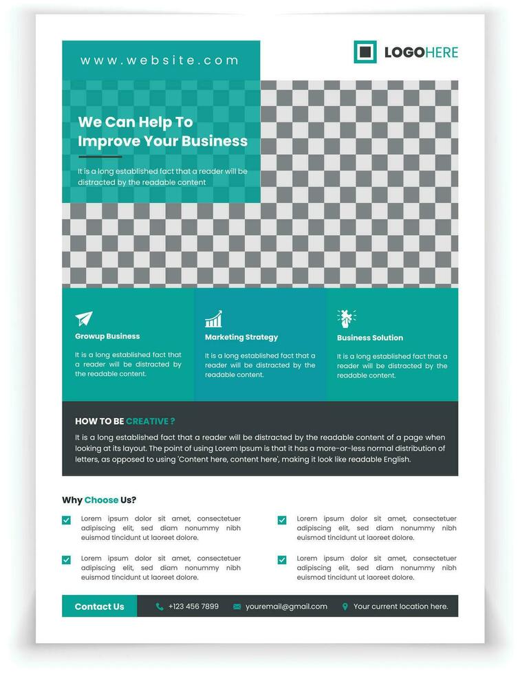 Corporate Business Flyer Template Free Vector