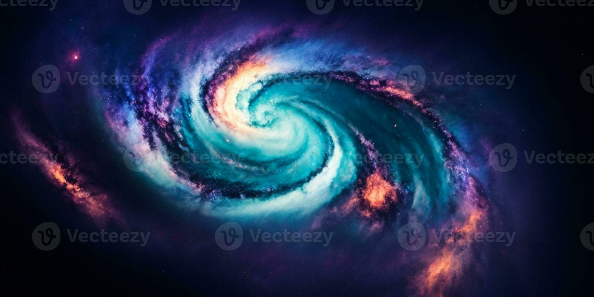 Galaxy. AI generated photo