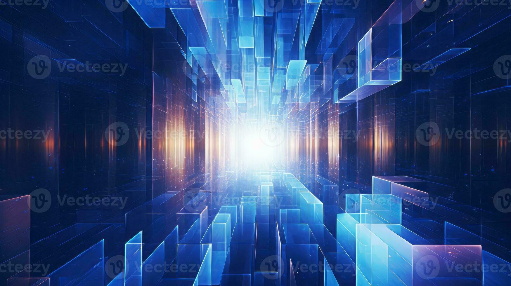 Dreamlike world immersing abstract illusion. Generative AI photo