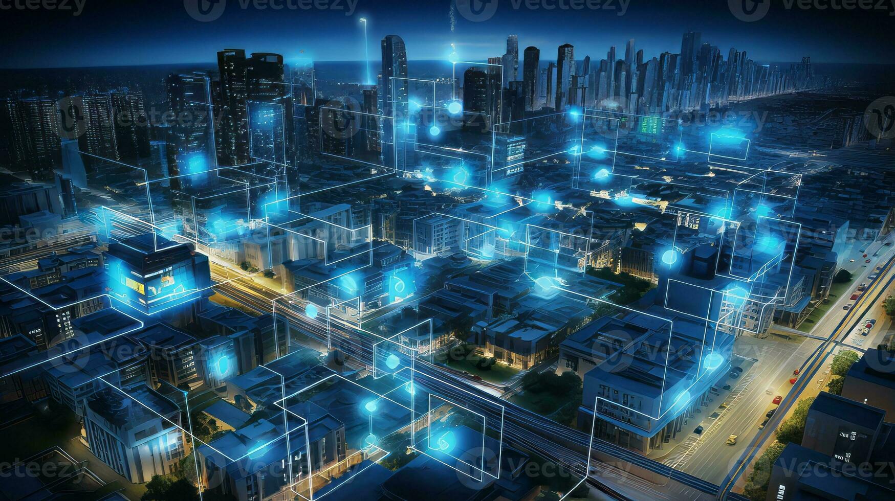 Efficient Energy Distribution with IoT. Generative AI photo