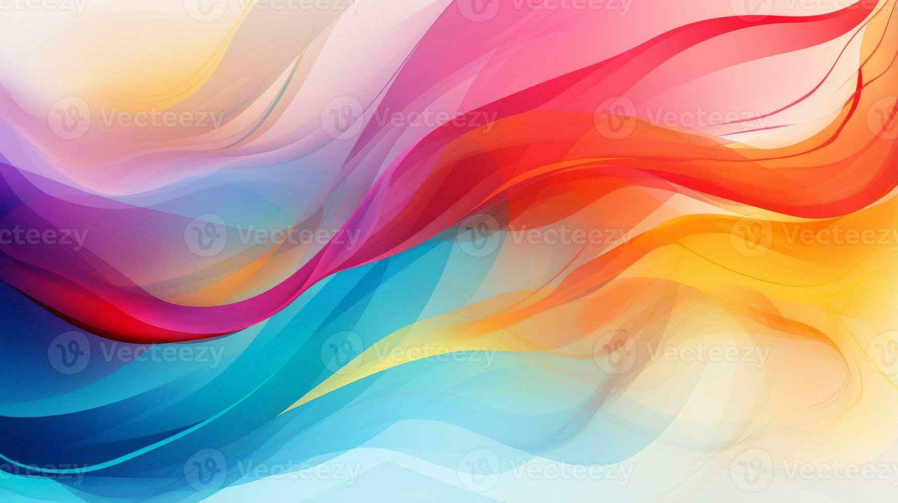 A vibrant digital abstract with swirling textures. Generative AI photo