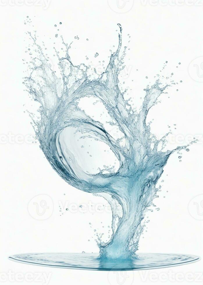 water splash. AI generated photo