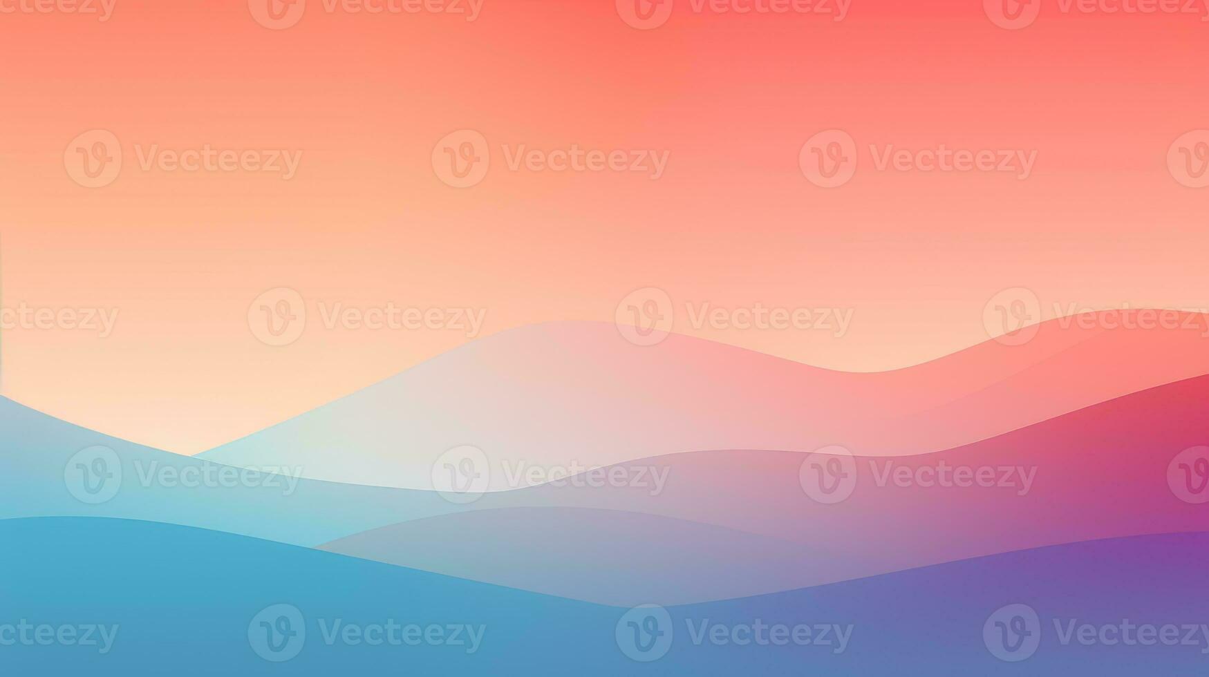 Minimalistic Gradient Art. Generative AI photo