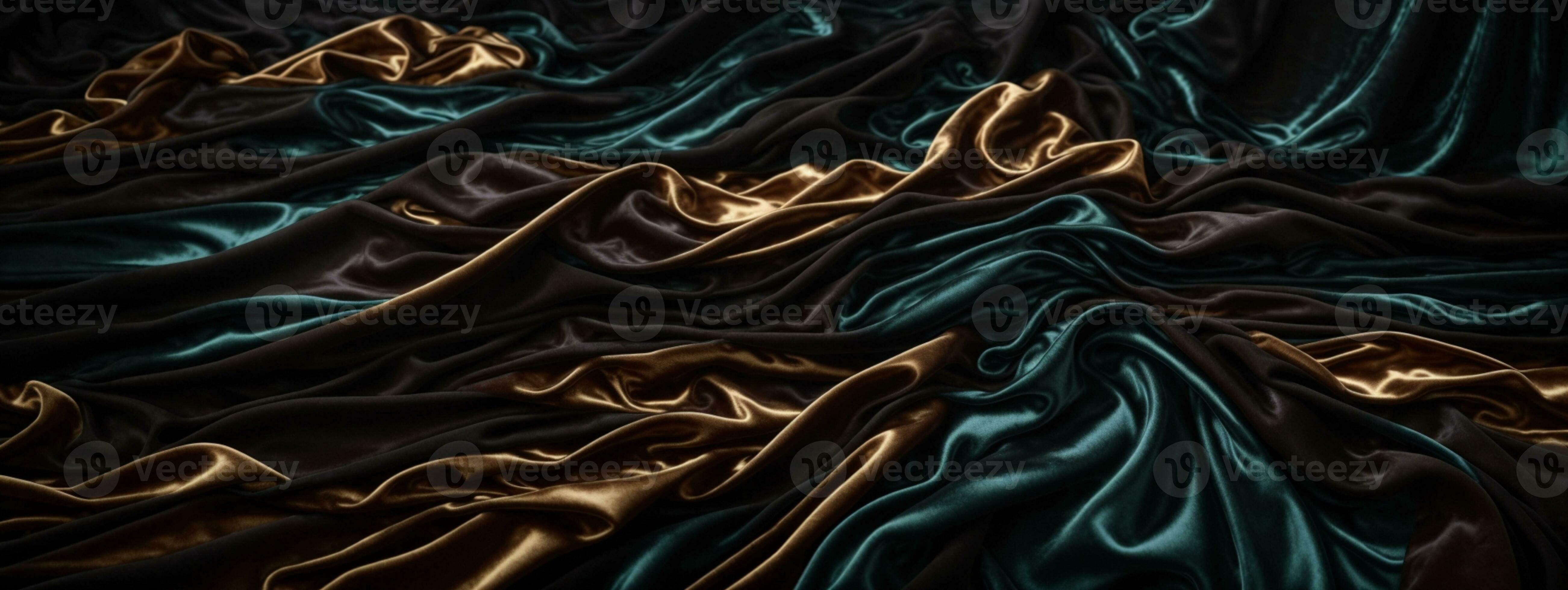 Silver abstract background luxury cloth or liquid wave or wavy folds of  grunge silk texture satin velvet material or luxurious or elegant wallpaper  design, background , generative AI Illustration Stock