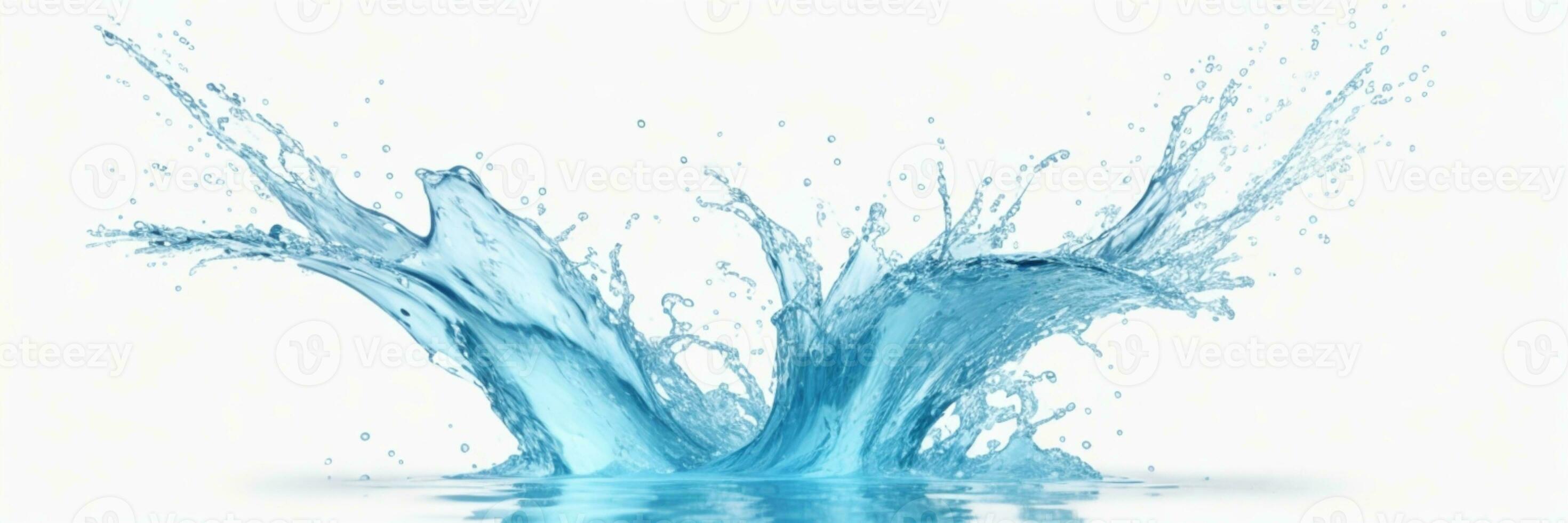 water splash. AI generated photo