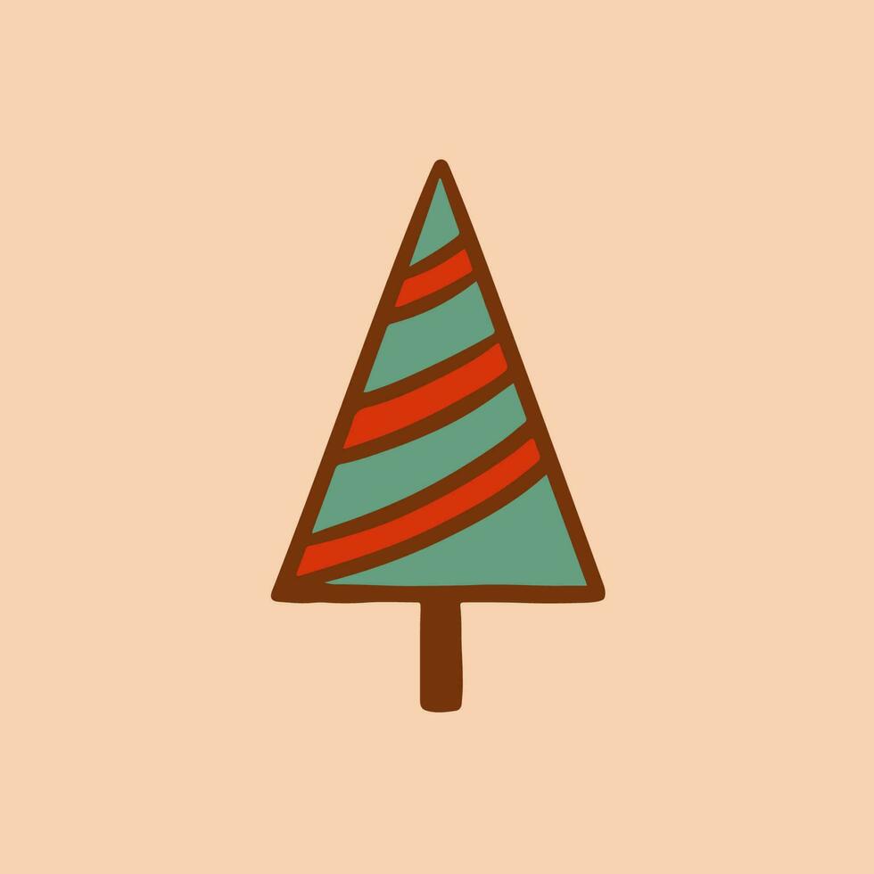 Christmas Tree Symbol. Social Media Post. Christmas Decoration Vector