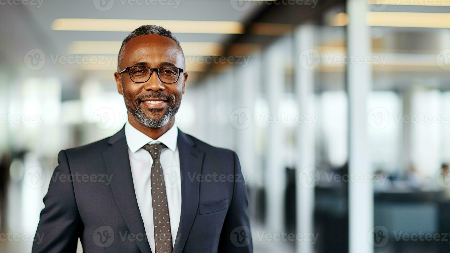 Confident and Stylish African American Businessman the Corporate Look, AI Generative photo