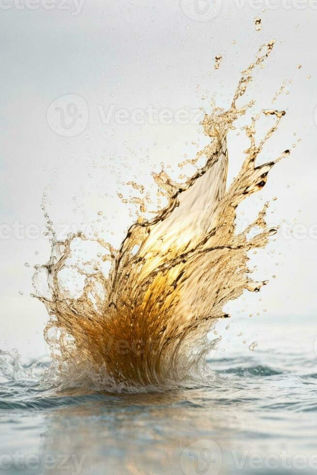 water splash. AI generated photo