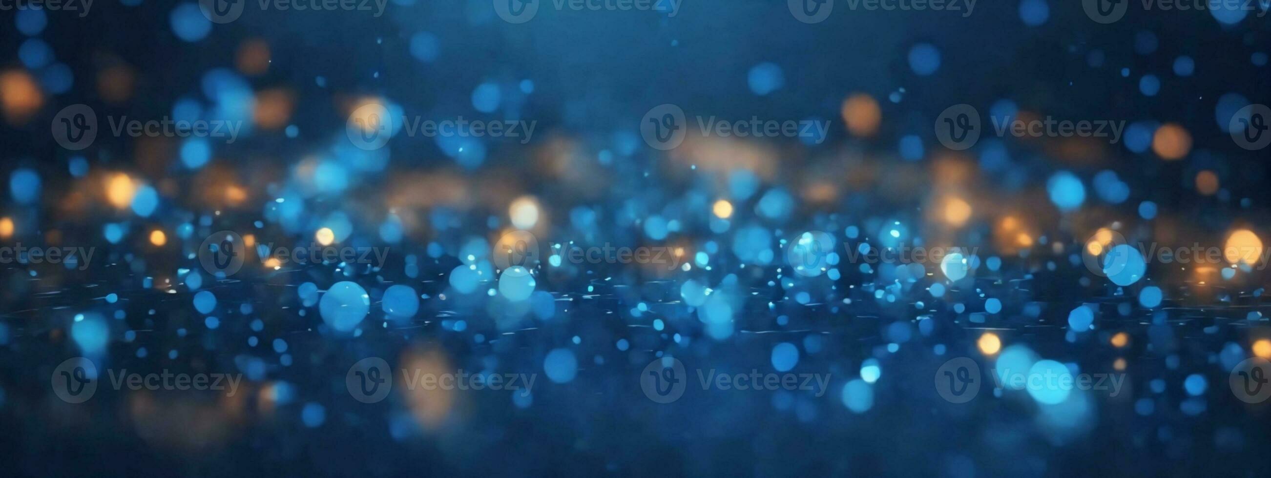 Bokeh Blue Background. AI generated photo