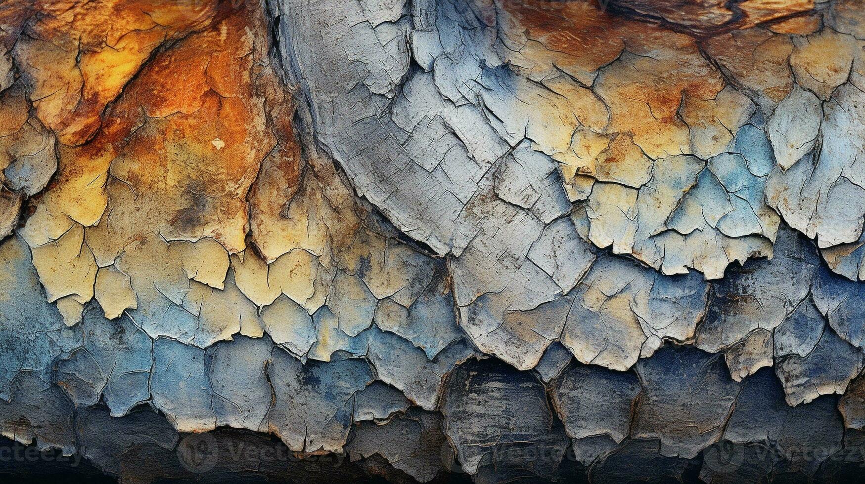 Generative AI, Decaying Elegance Unveiling the Abstract Beauty of Nature's Decay photo