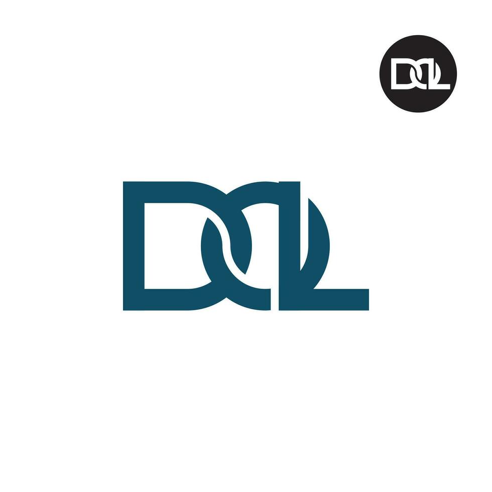 Letter DOL Monogram Logo Design vector