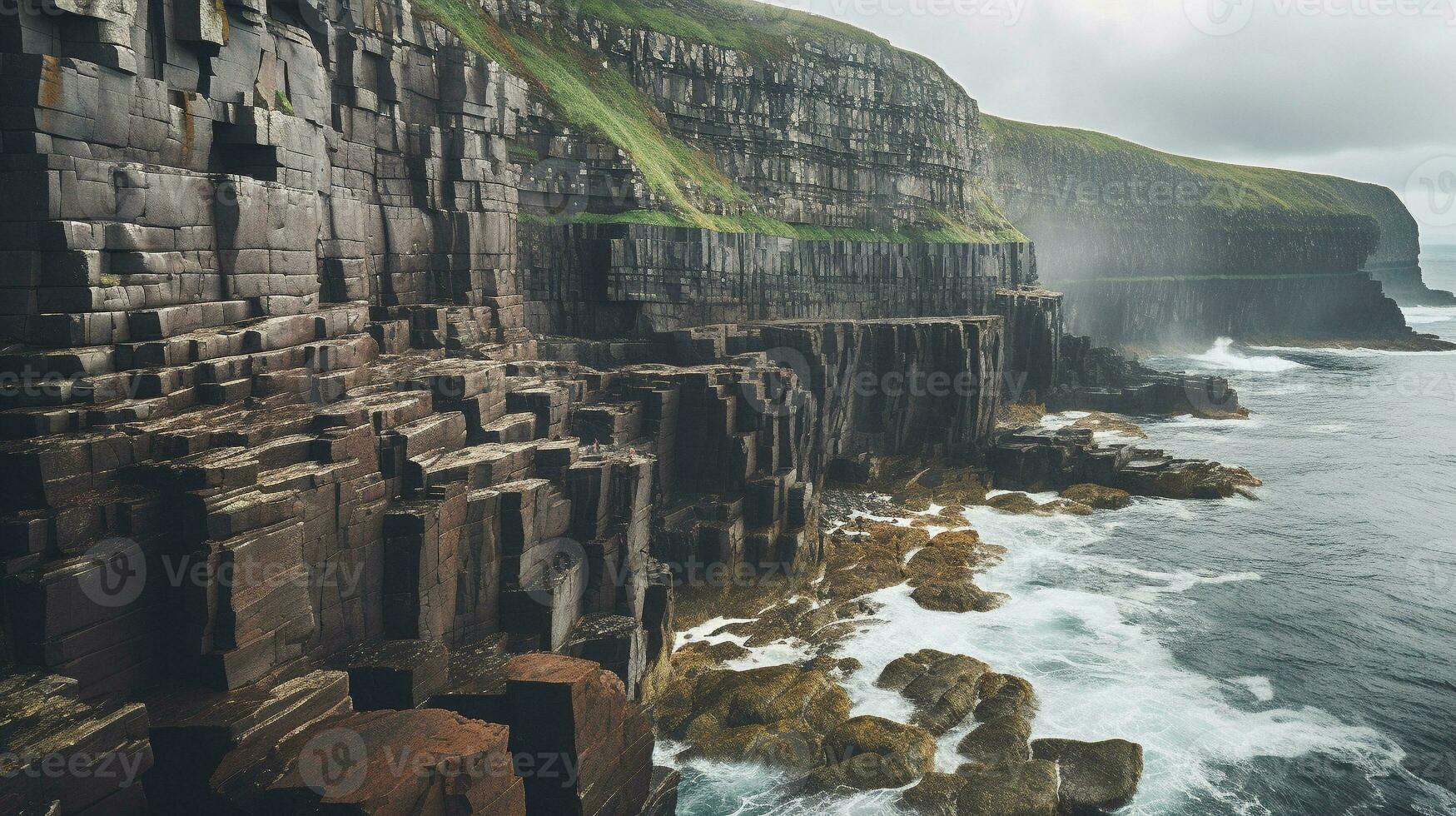 Generative AI, Majestic Coastal Cliffs photo
