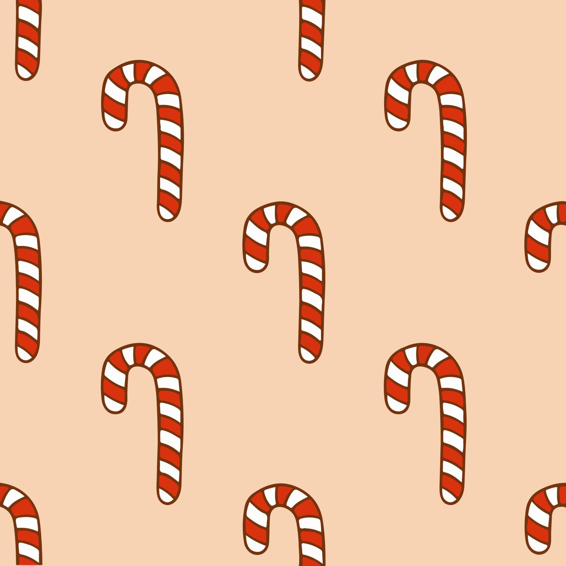 Christmas Candy Cane Pattern Background. Social Media Post. Christmas
