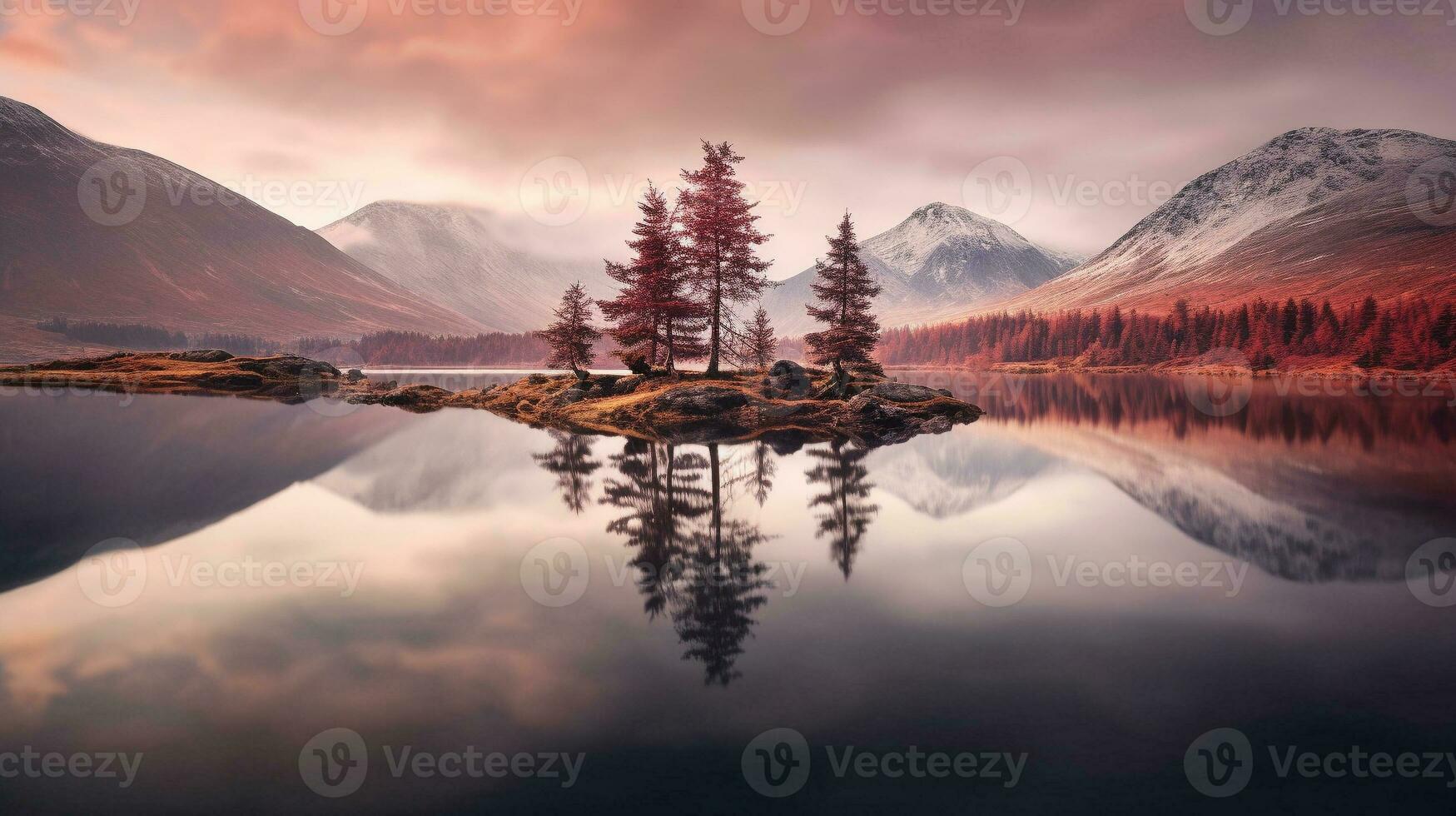 generativo ai, reflejado serenidad capturar el fascinante agua reflexiones foto