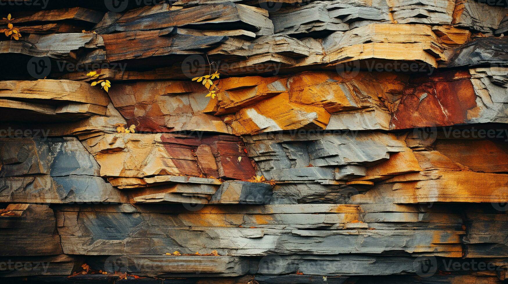 Nature's Canvas Rock Formations in a National Park, Generative AI photo