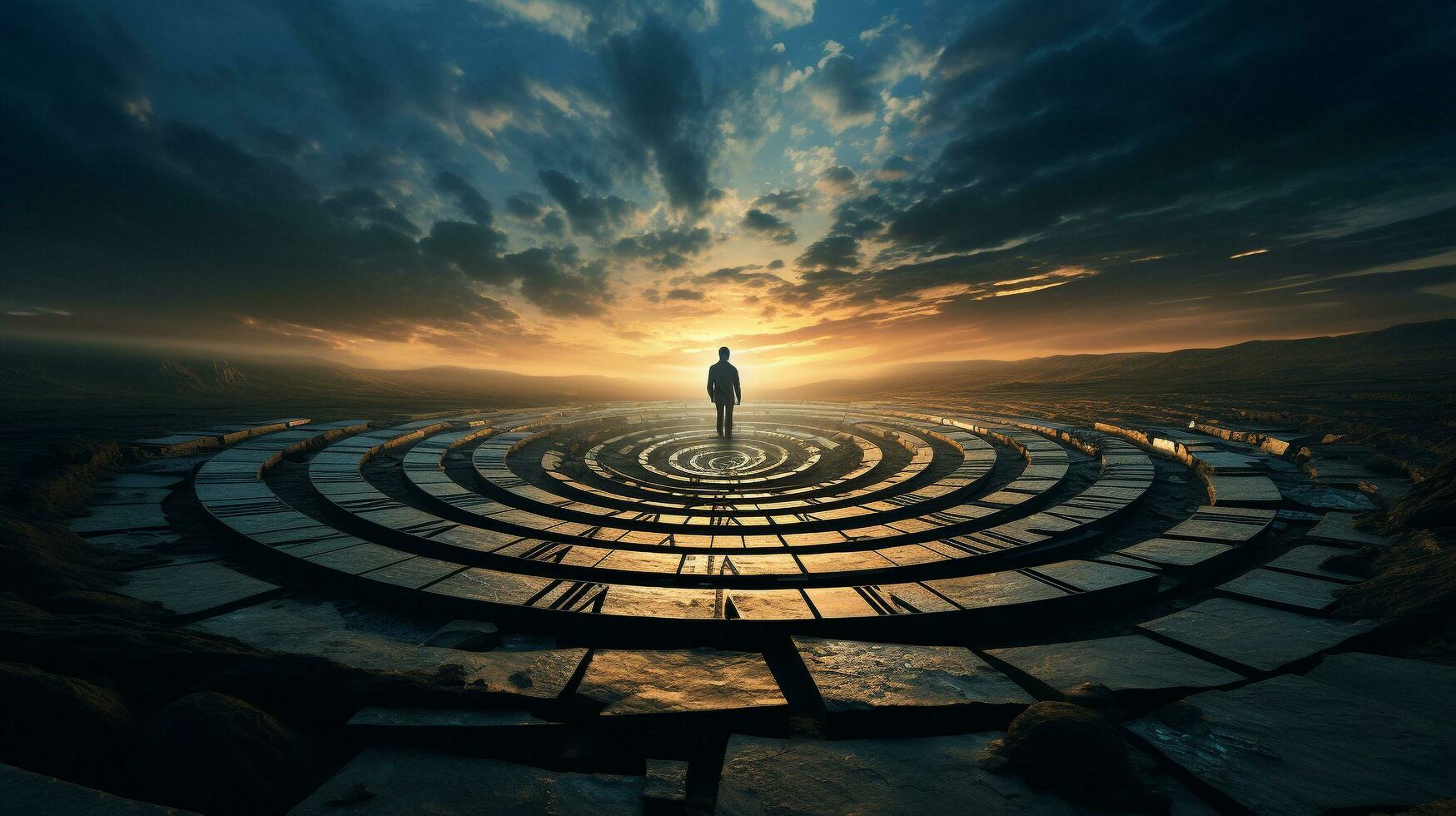 Chrono-Expanse Shifting Temporal Perspectives, AI Generative photo