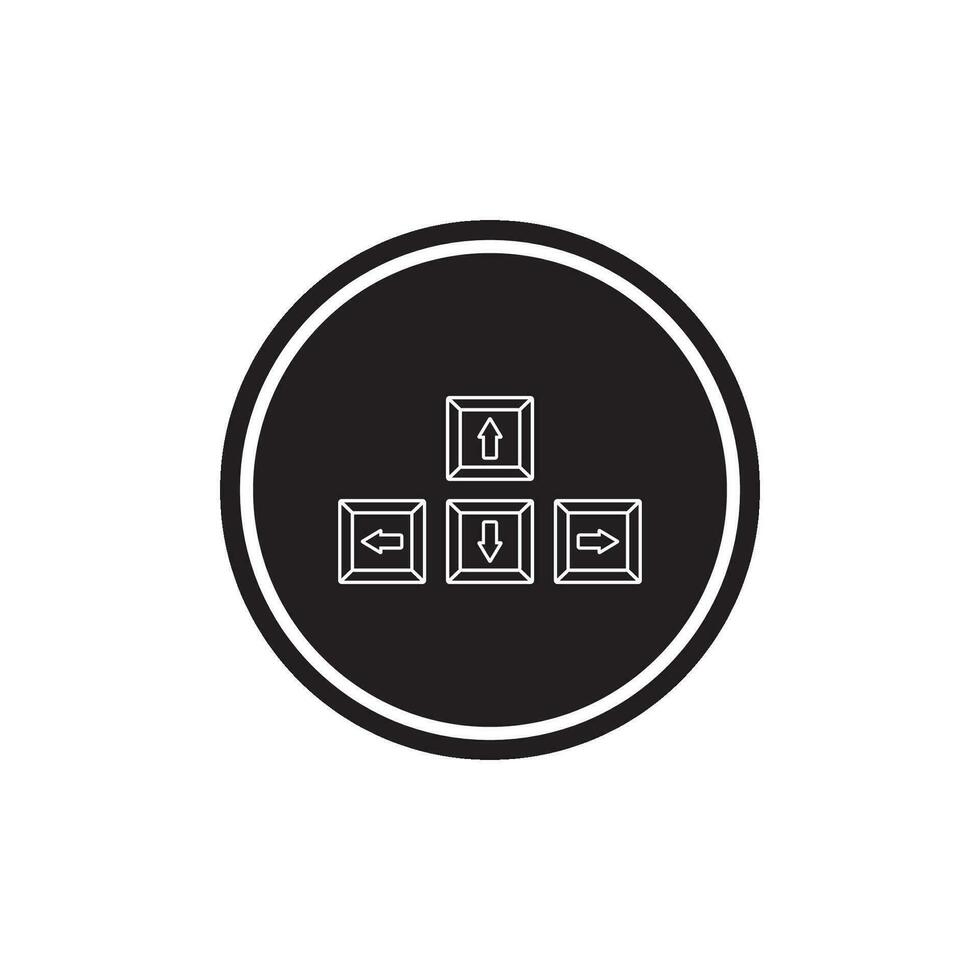 keyboard button icon vector