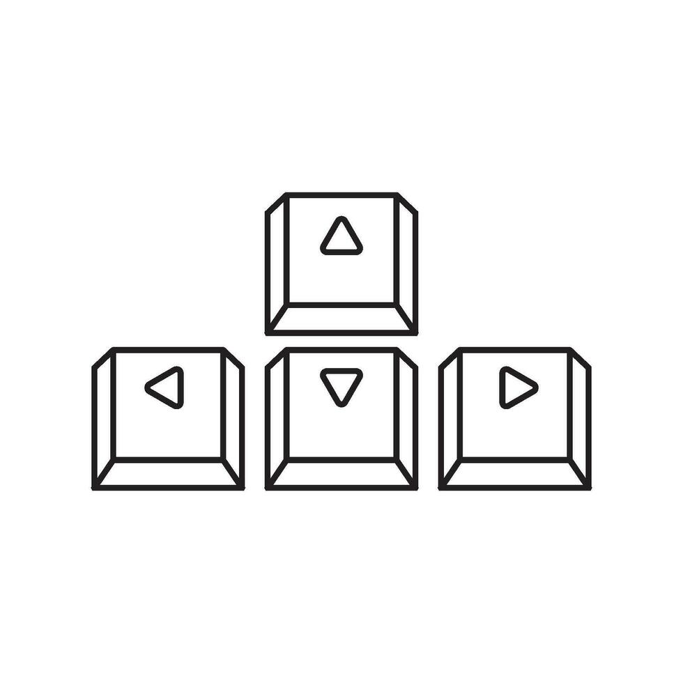 keyboard button icon vector