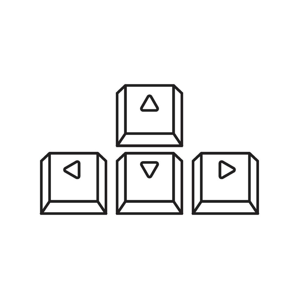 keyboard button icon vector