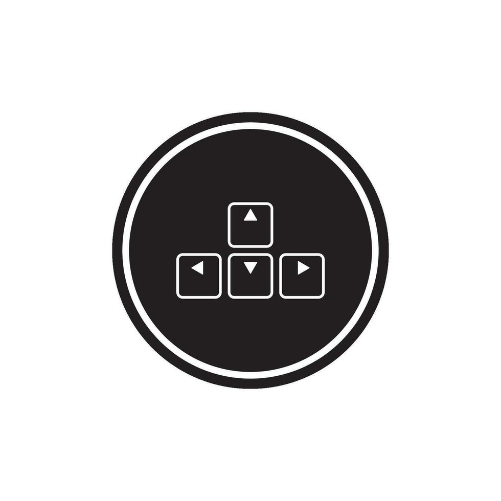 keyboard button icon vector