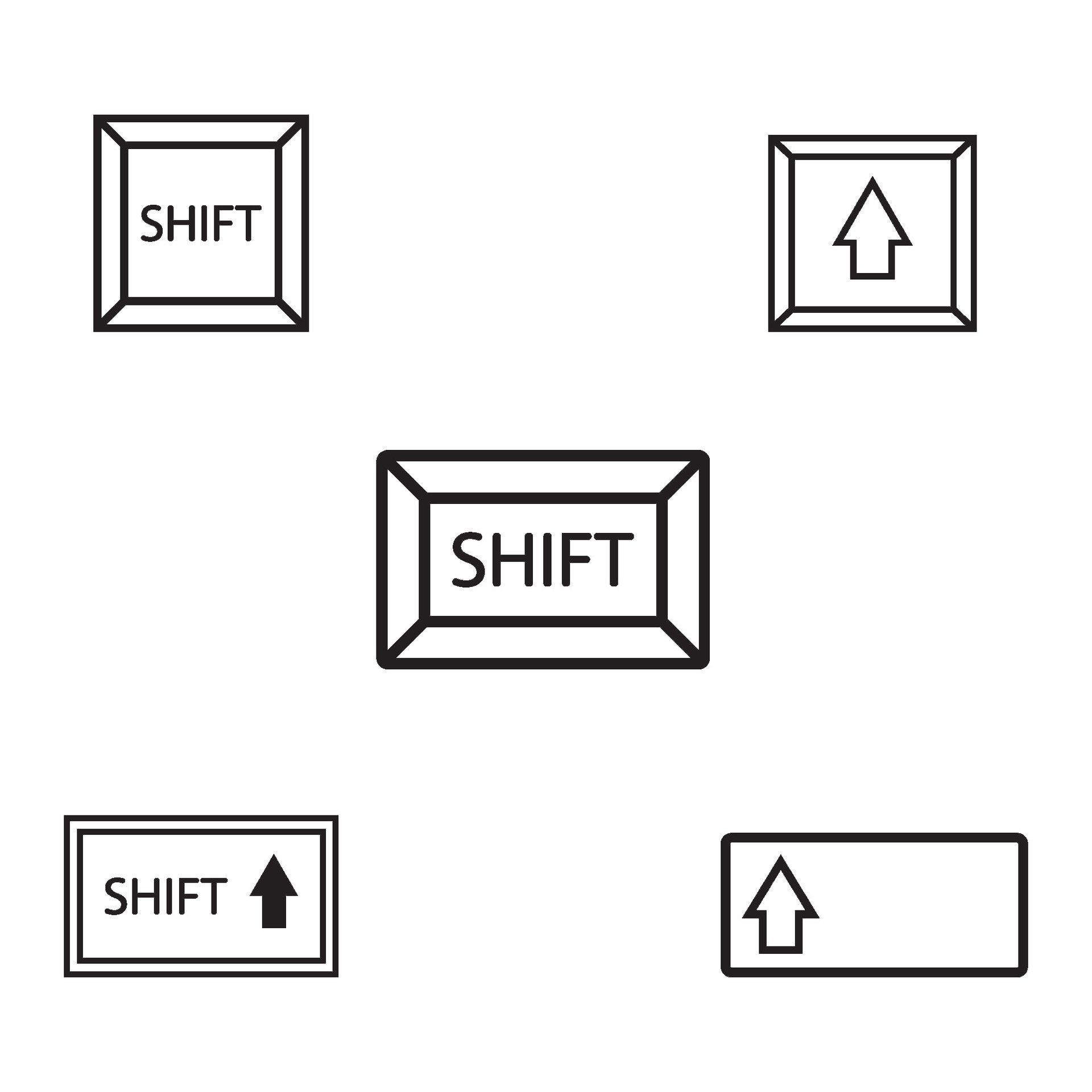 shift key icon vector 29269423 Vector Art at Vecteezy