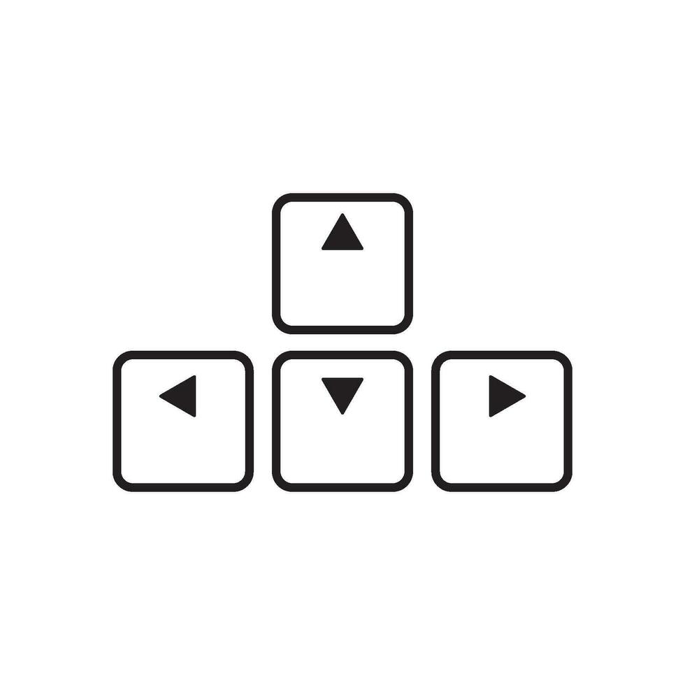 keyboard button icon vector