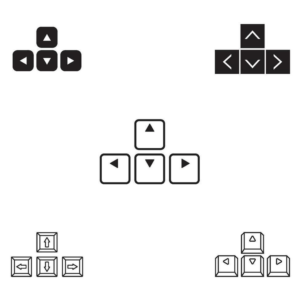 keyboard button icon vector