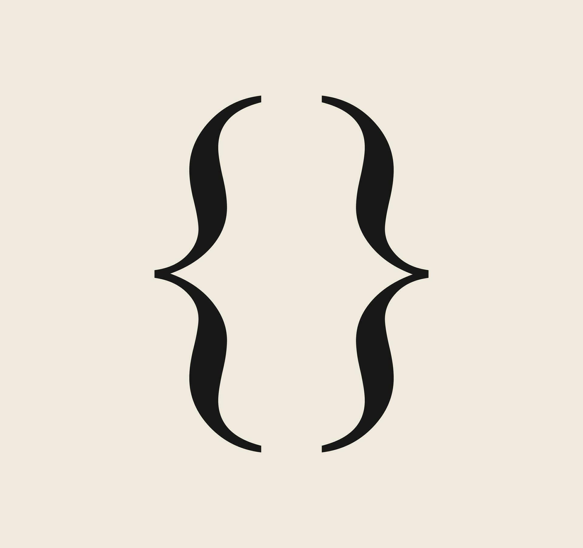 Curly Braces Symbol And Dobule Braces Symmetric Sign For Text Quote curly-braces-symbol-and-dobule-braces-symmetric-sign-for-text-quote