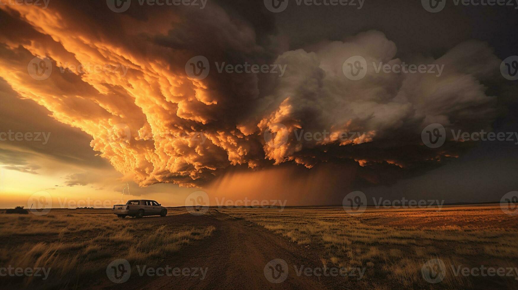Generative AI, Ethereal Drama A Captivating Sky photo