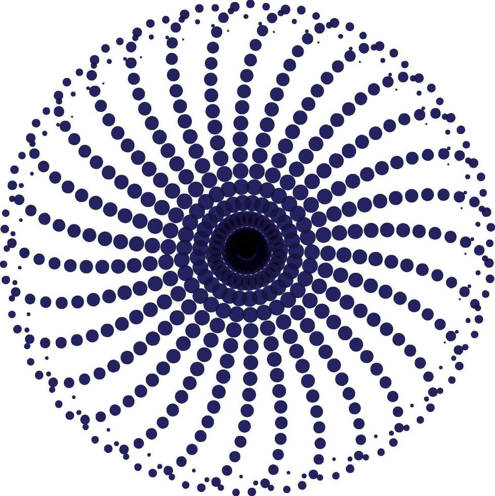 a blue and  swirl logo, a circular dot pattern with blue and pink colors, dot  black gradient symbol logotype circular shape spiral halftone circle round abstract circle vector