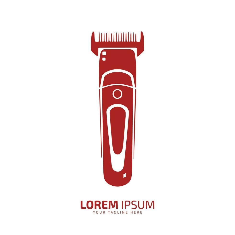 Hair clipper logo template. Hairdresser logo. Vector illustration. hair trimmer shave machine