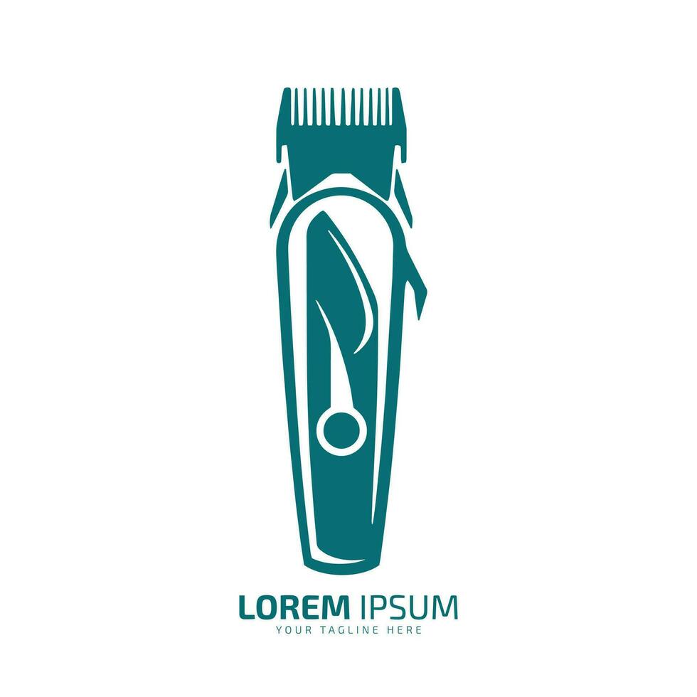 Hair clipper logo template. Hairdresser logo. Vector illustration. hair trimmer machine