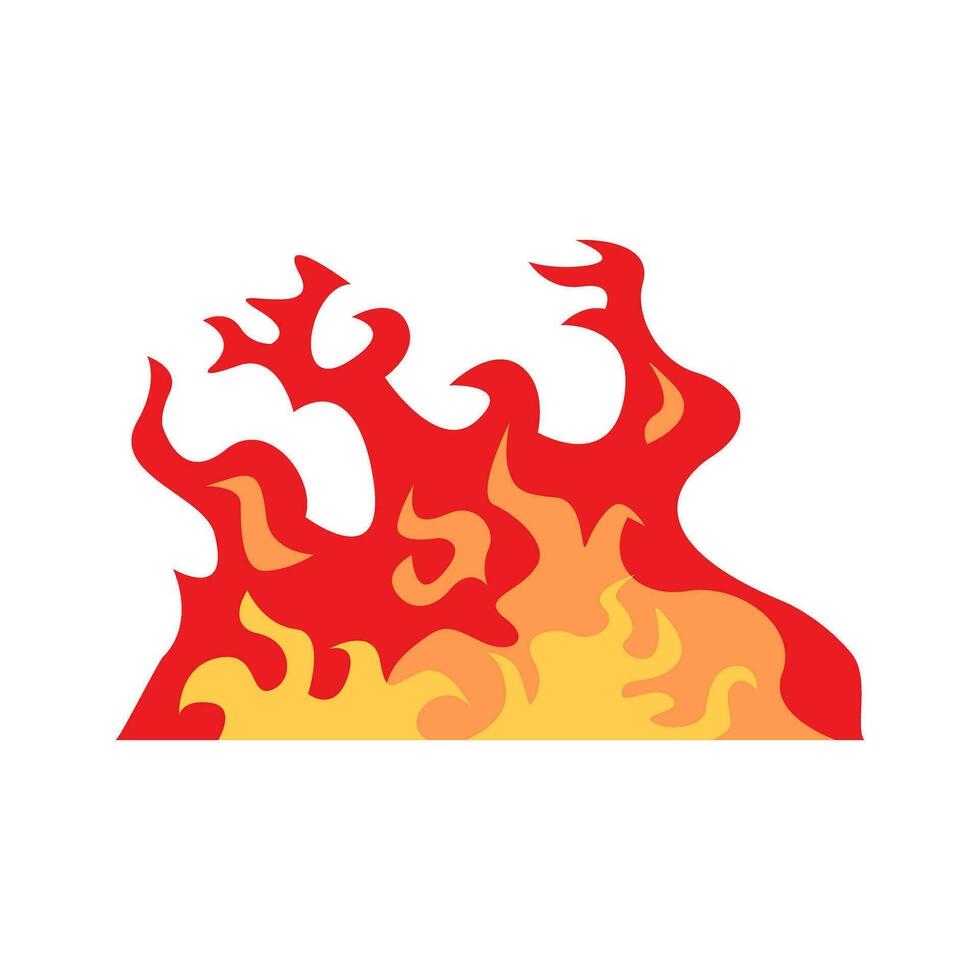 Fire icon vector set. Flame illustration sign collection. Burn symbol. Hot logo.