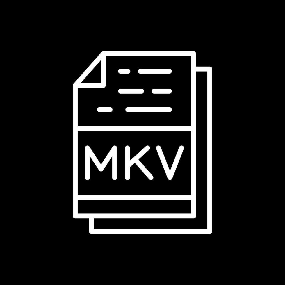 mkv vector icono diseño