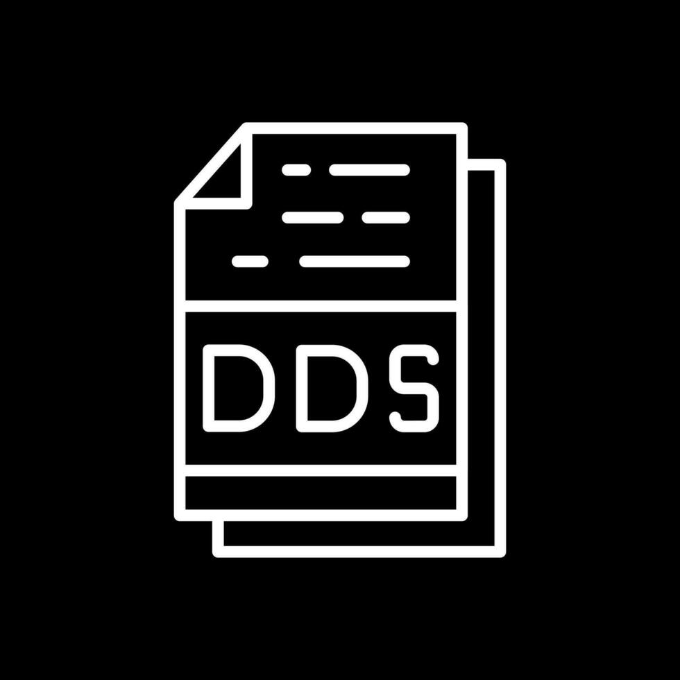 Dds File Format Vector Icon Design