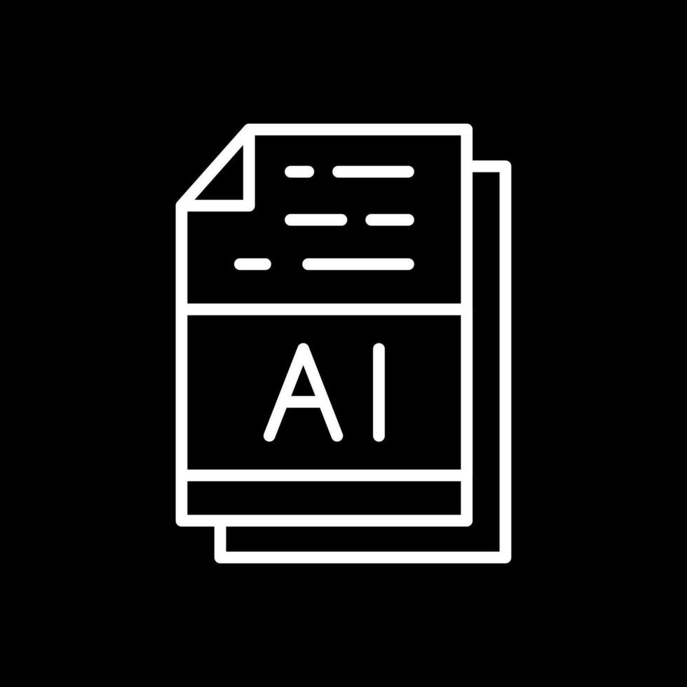 AI File Format Vector Icon Design