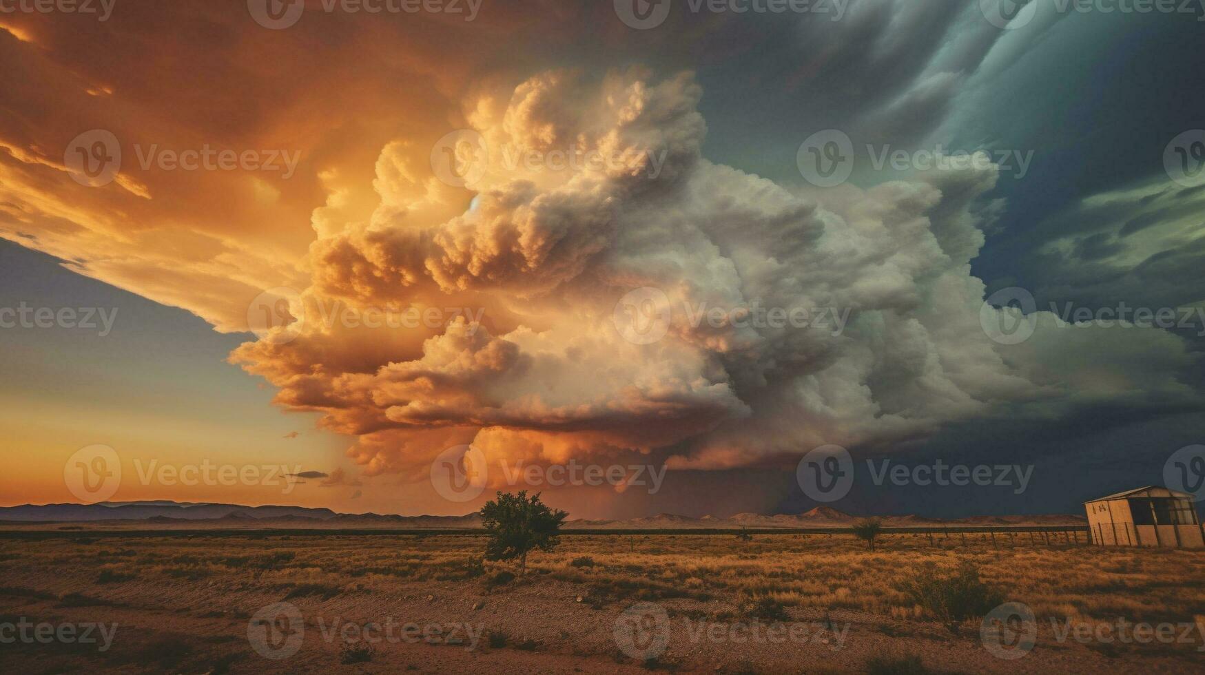 Generative AI, Ethereal Drama A Captivating Sky photo