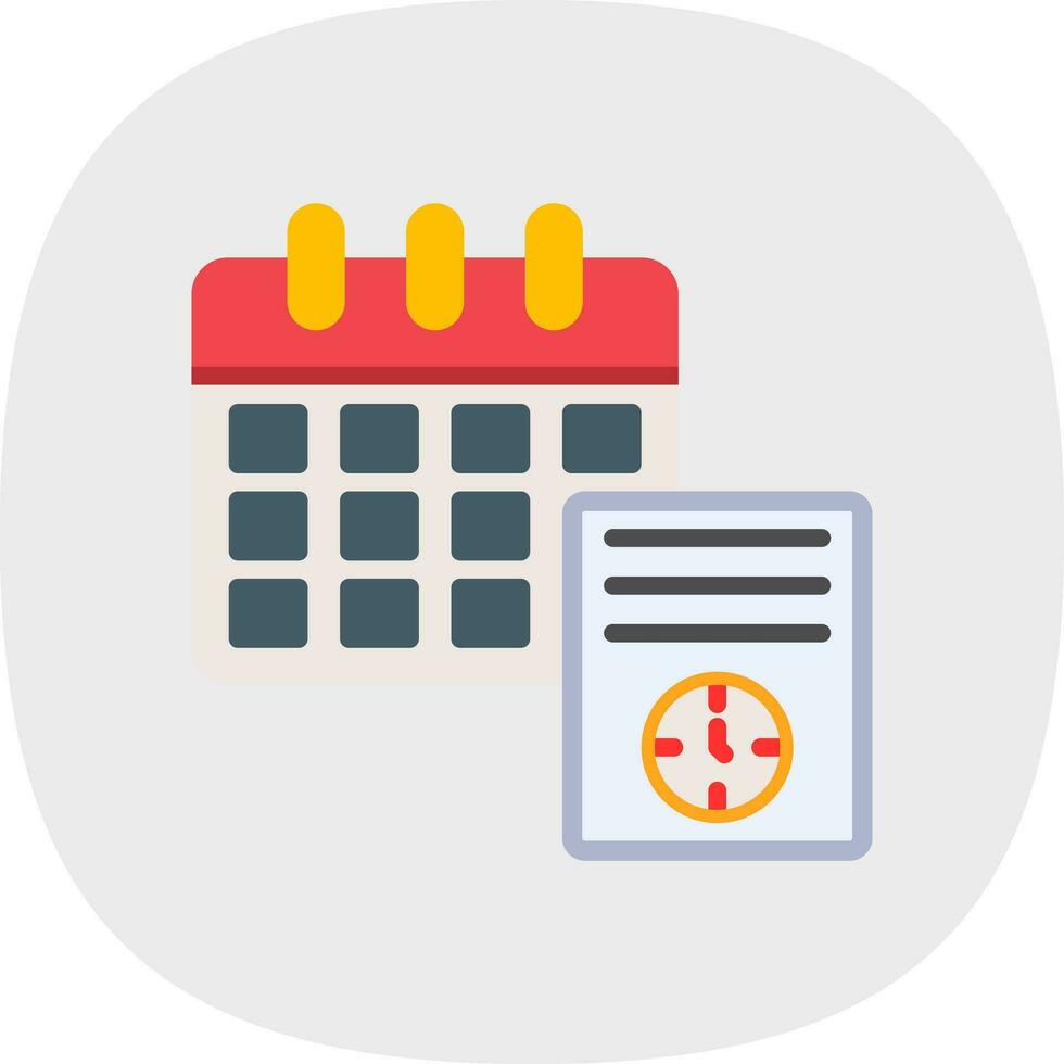 Schedule Vector Icon Design