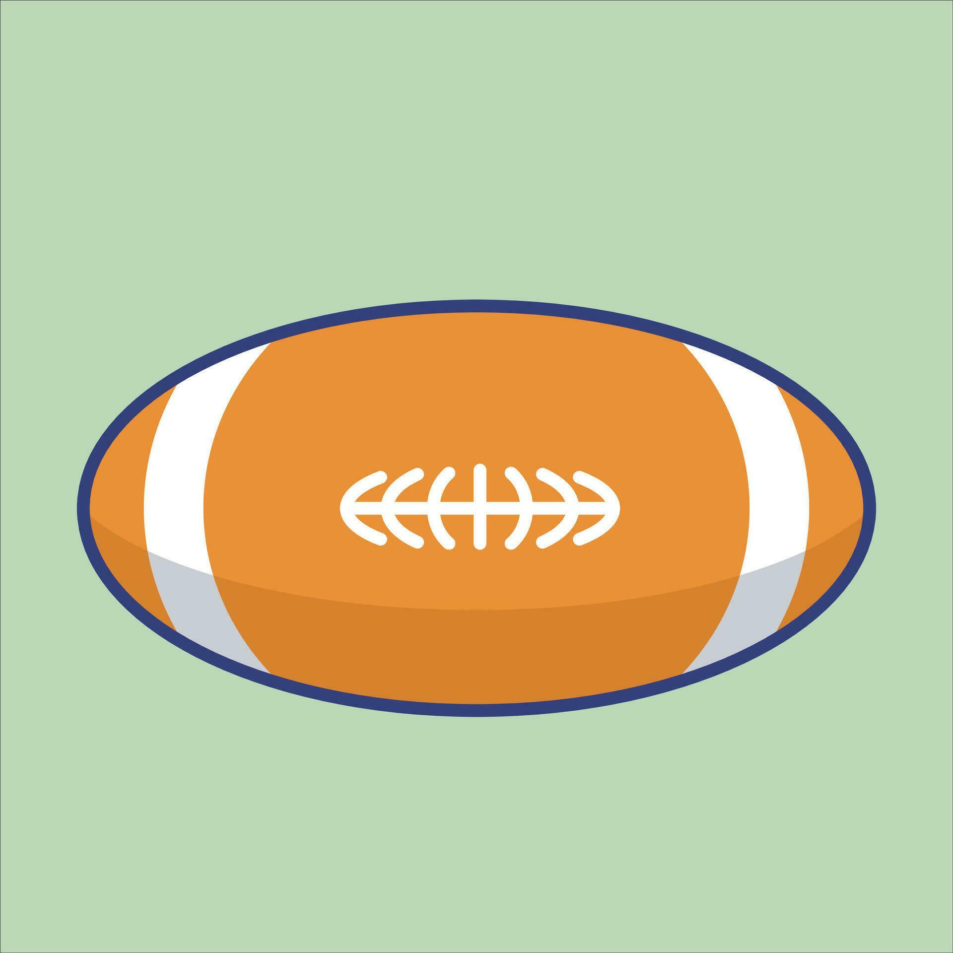 Rugby Ball Vector Cartoon Illustration Isolated 29270370 Vector Art at
