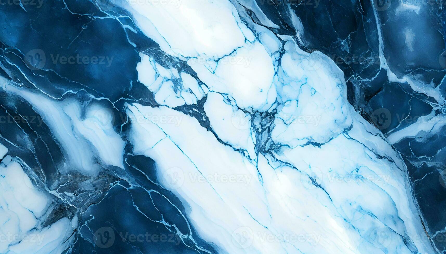 Generative AI, Glossy Blue and White Marble Texture photo