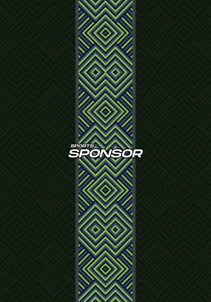 Vector Background Dark Green Ethnic for Sport Jersey Sublimation Pattern Texture