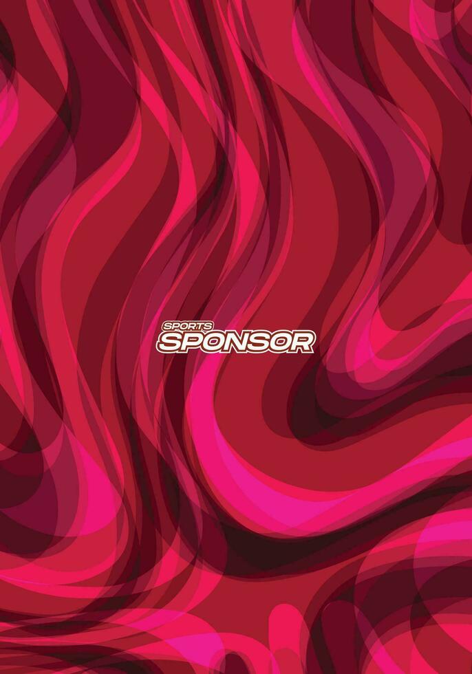 Vector Background Abstract Red Wave for Sport Jersey Sublimation Pattern Texture