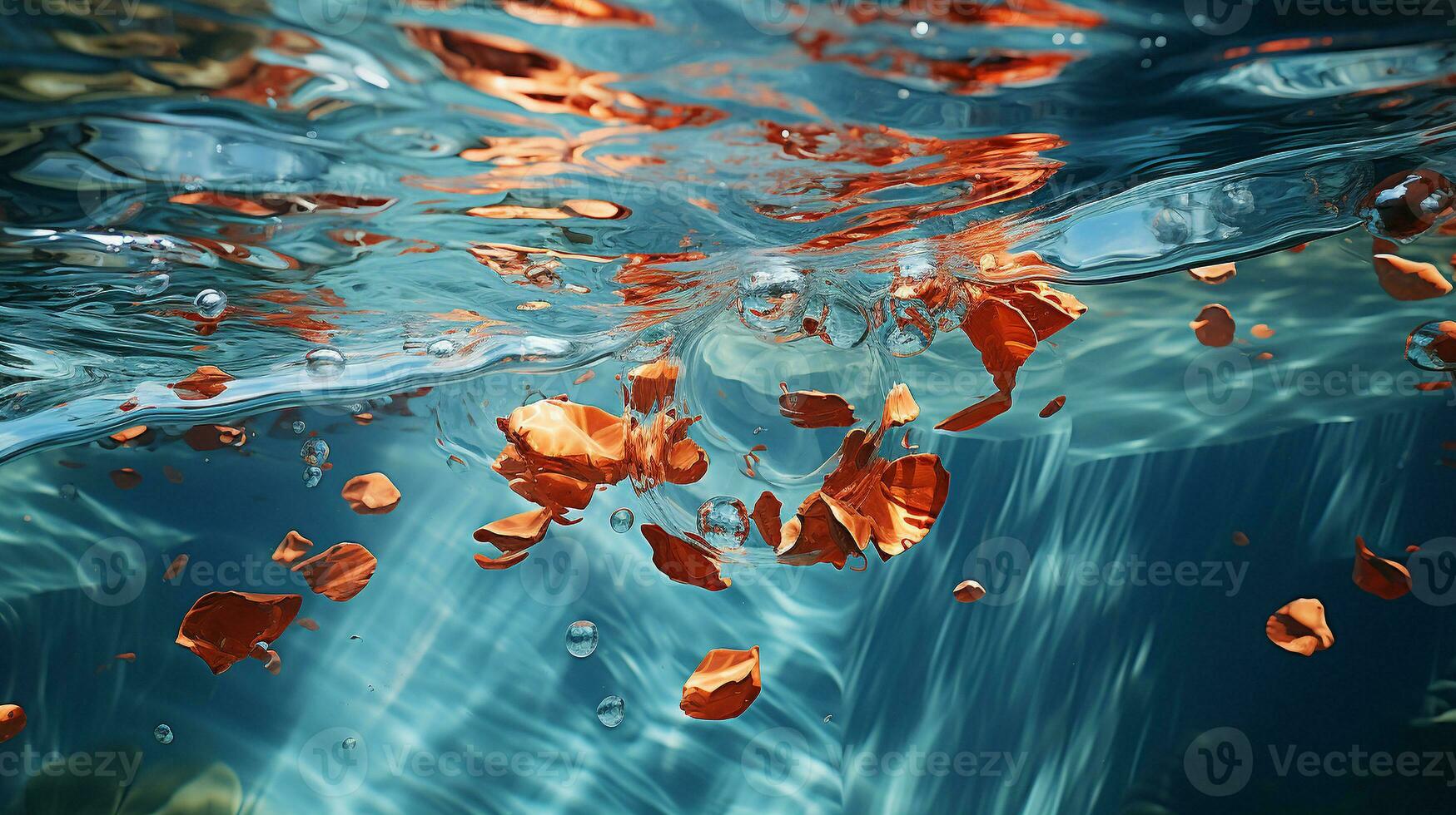 Serenity Beneath the Waves, Generative AI photo