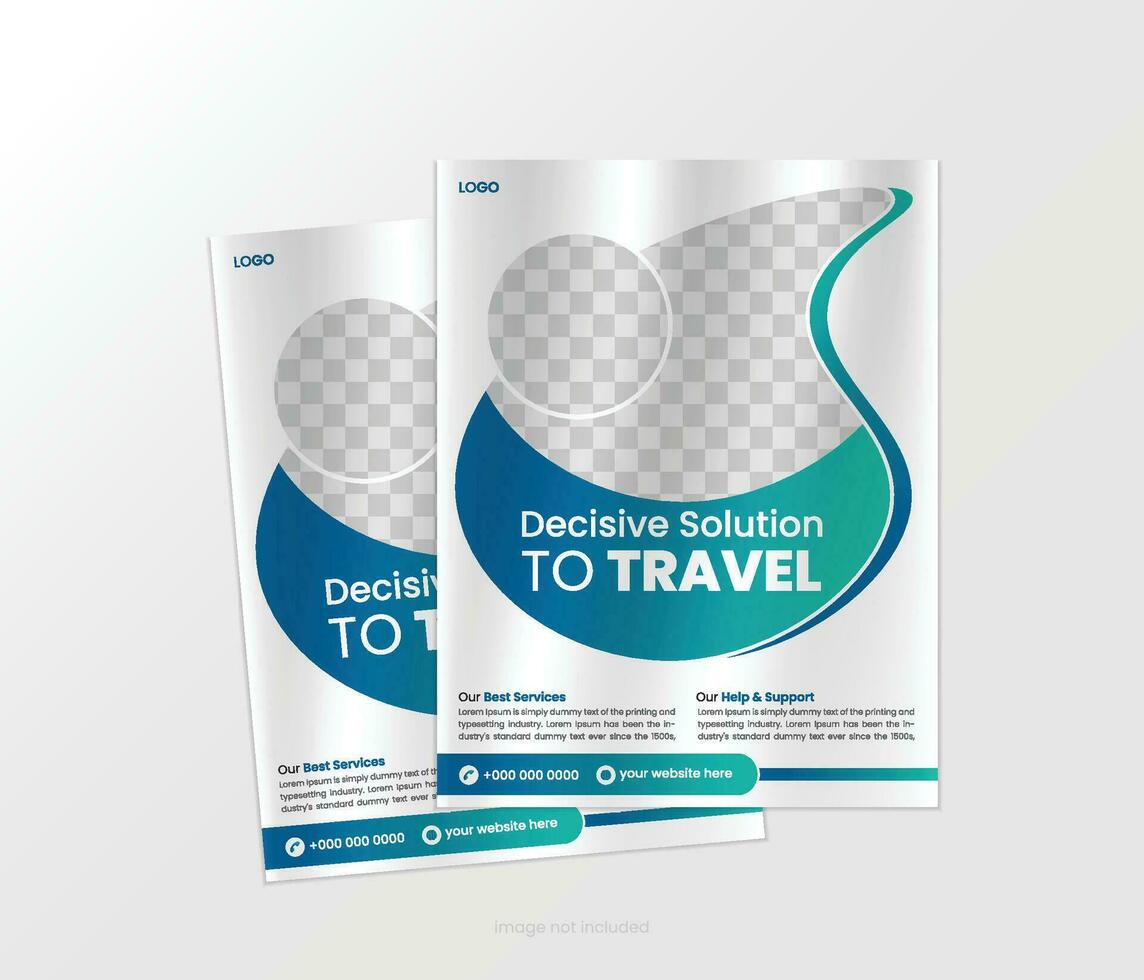 Minimalist Furniture Flyer Layout vector